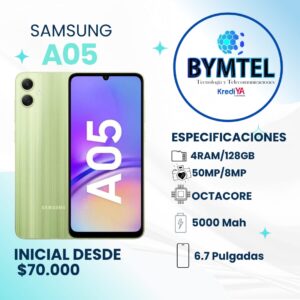 SAMSUMG A05-S 128GB - Crédito 16 Cuotas