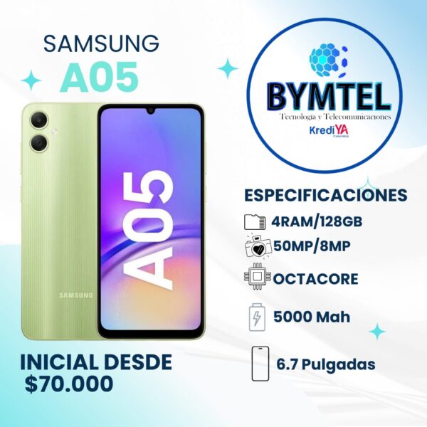 SAMSUMG A05-S 128GB - Crédito 16 Cuotas
