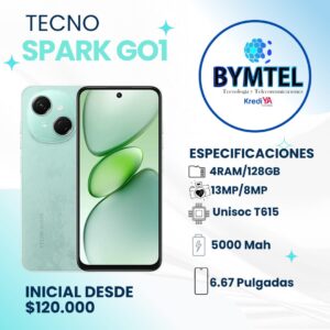 TECNO + SPARK GO1+ 256GB - Crédito 16 Cuotas (copia)