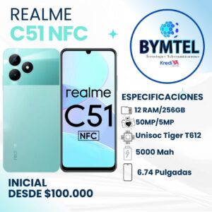 REALME C51 NFC 256GB - Crédito 16 Cuotas