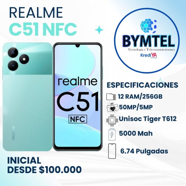 REALME C51 NFC 256GB - Crédito 16 Cuotas