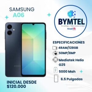 SAMSUMG A06 -128GB - Crédito 16 Cuotas