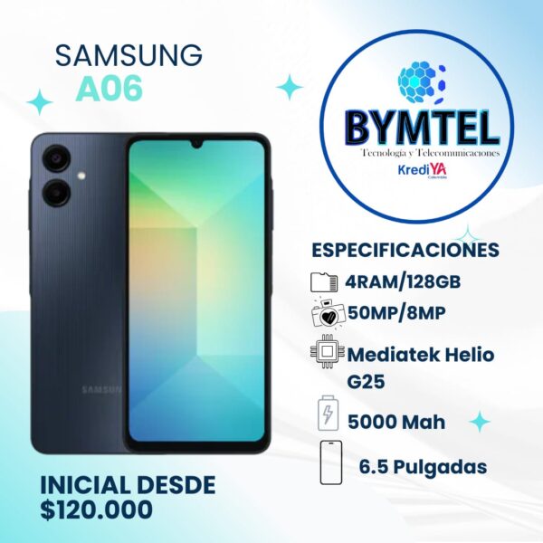 SAMSUMG A06 -128GB - Crédito 16 Cuotas