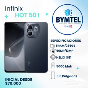 INFINIX HOT50I 256GB - Crédito 16 Cuotas